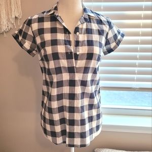 J. Crew mercantile xxs popover short-sleeved top